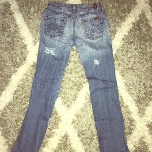 7 For All Mankind Ripped Jeans
